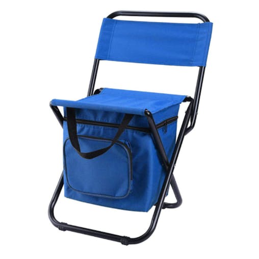 NNETM Folding Chair with Storage & Back Support