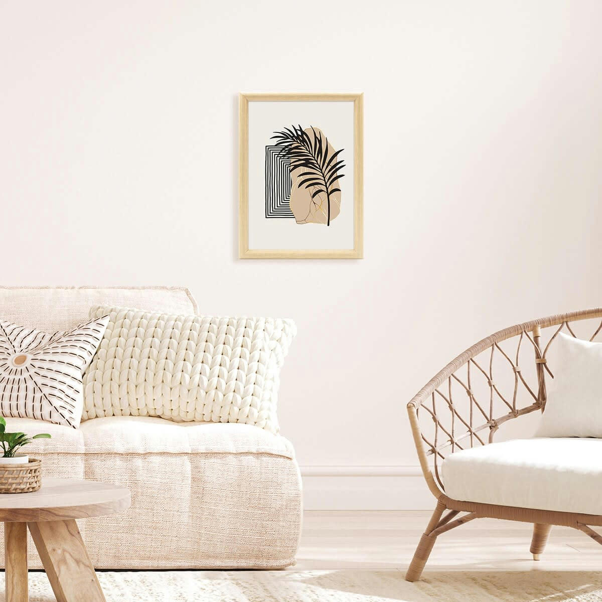 SHELTER - Cadre photo baguette arrondie brut 20x30/A4 cm résine recyclée