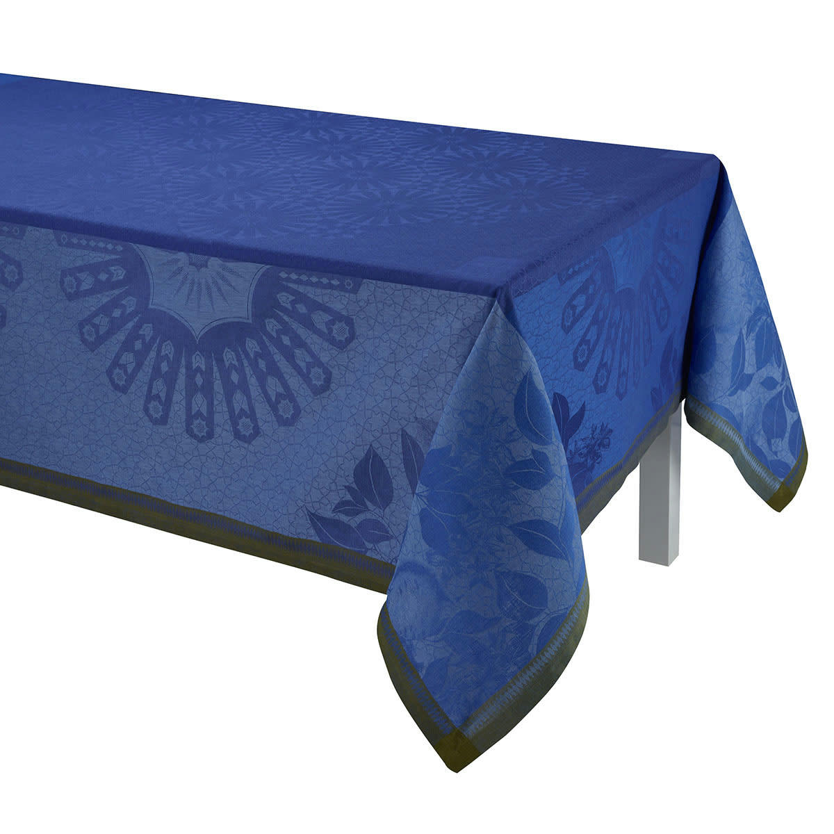 JARDIN D'ORIENT - Nappe en lin majorelle 150 x 150