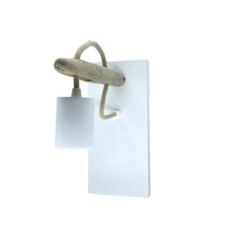 KALT - Applique murale en bois recyclé blanc