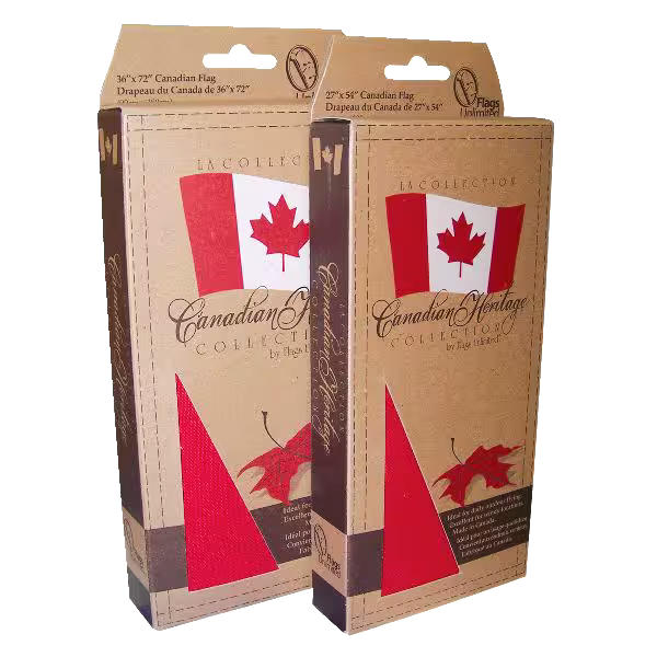 Flags Unlimited Polyester Canadian Heritage Deluxe Flag, Assorted Sizes