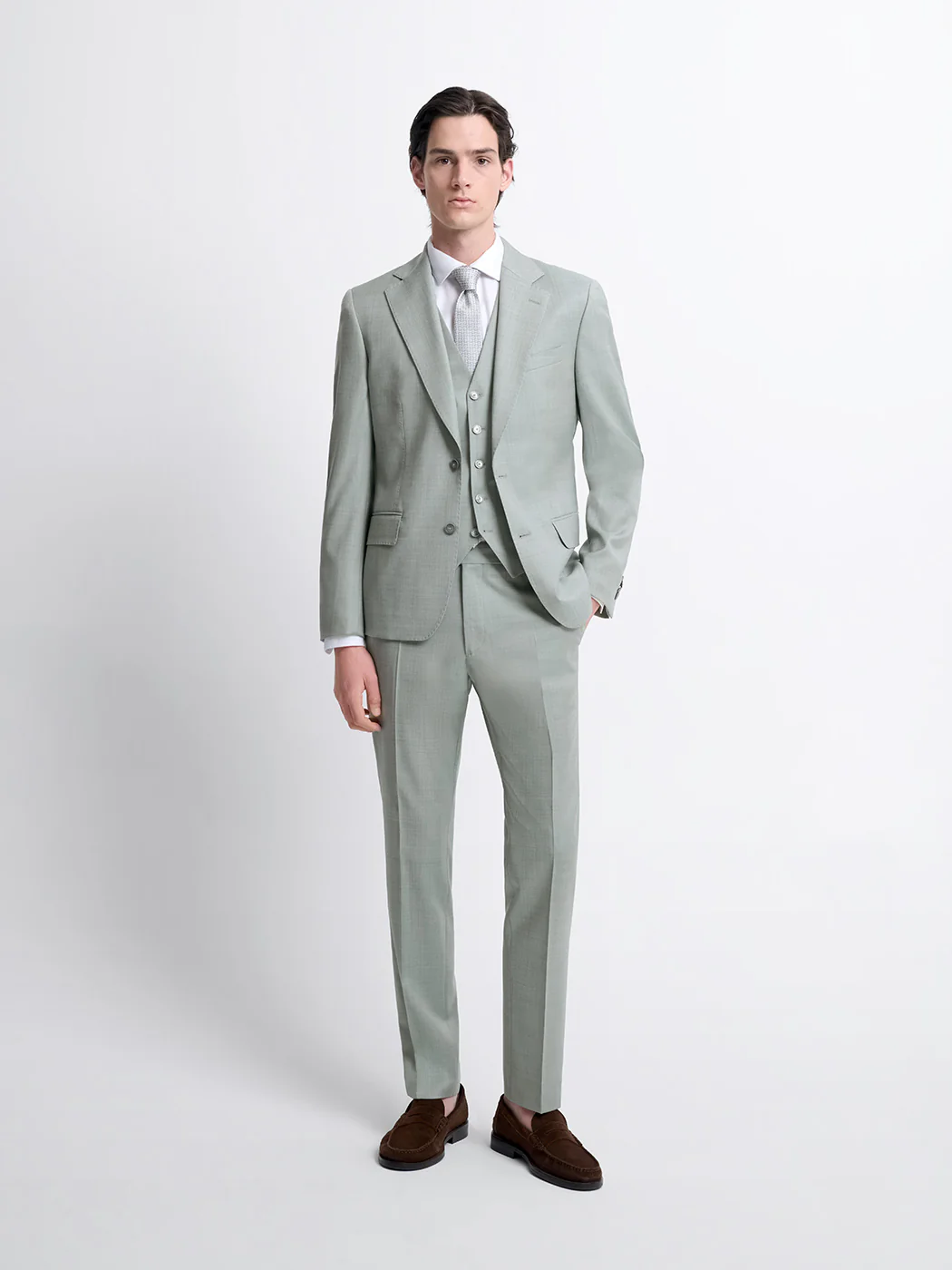 Gilet de costume en laine