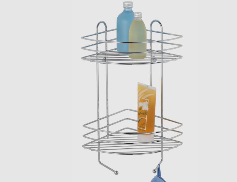 WENKO Exclusiv Eckregal chrom