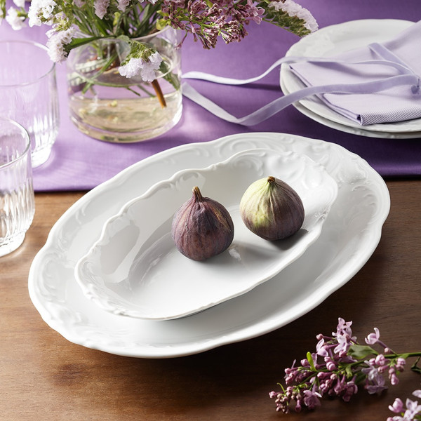 Półmisek owalny 33 cm Fryderyka Biała C001