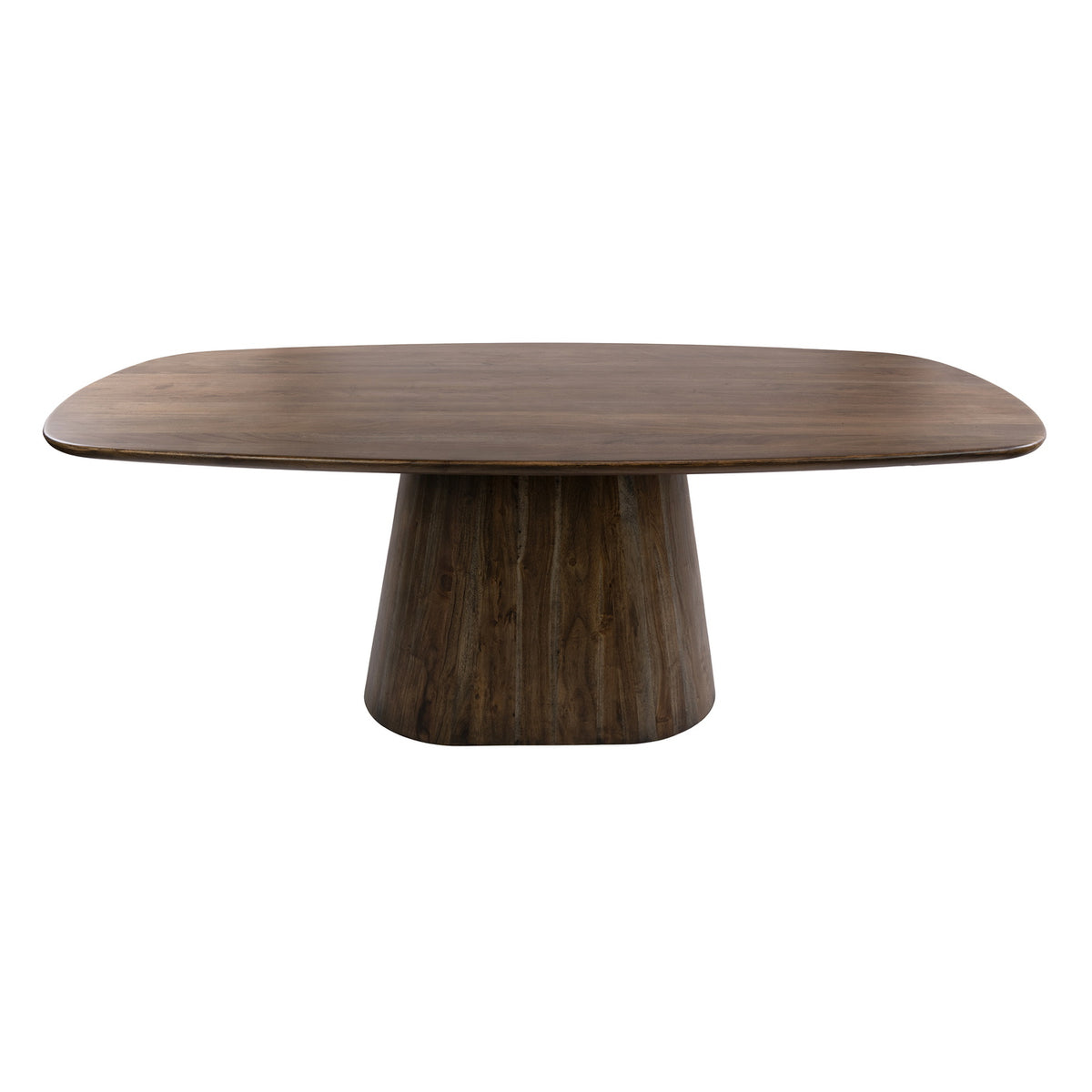 Giga Meubel Eettafel Central - Deens Ovaal Bruin Hout - 180x90x77cm