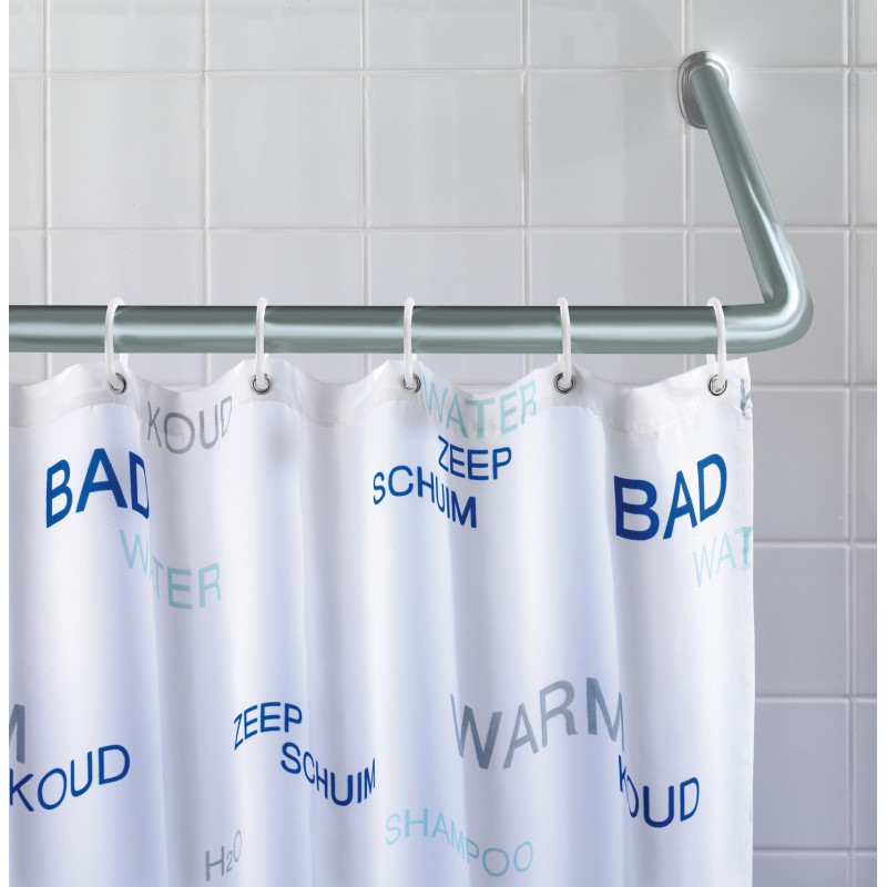 Barre de douche d'angle chromée Ø 25 mm WENKO