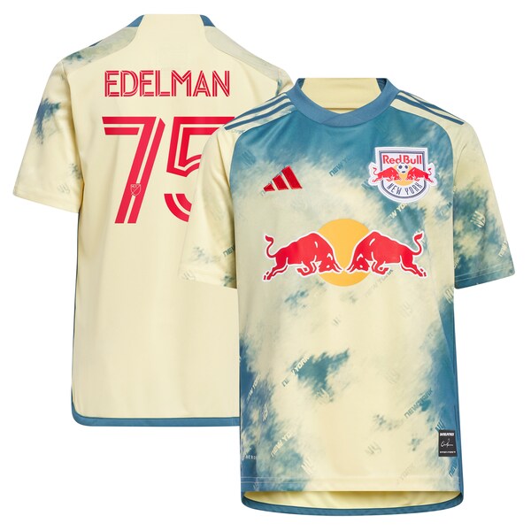 Daniel Edelman New York Red Bulls adidas Youth 2024 Daniel Patrick Kit Replica Jersey - Yellow
