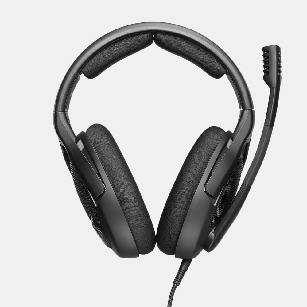 DROP PC38X Gaming Headset – Open-Back Over-Ear Design with Noise-Cancelling Mic, Velour Earpads – Compatible with PC, PS5, PS4, Xbox, Switch, Mobile – Black