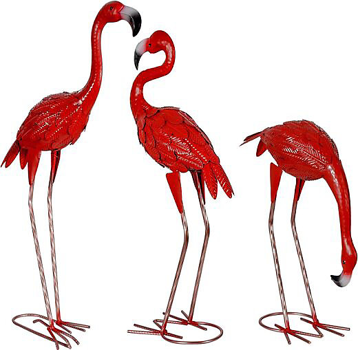 Flamingo Statues Metal Red Flamingo