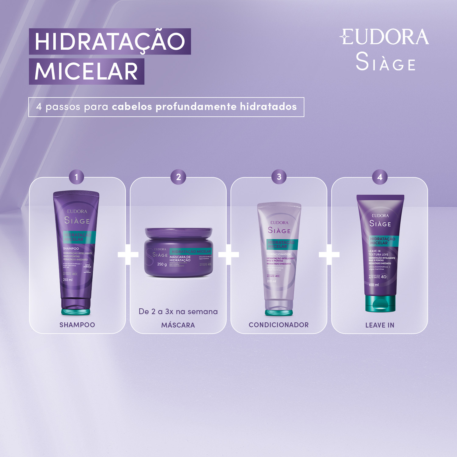 Máscara Capilar Siàge Hidratação Micelar 250g