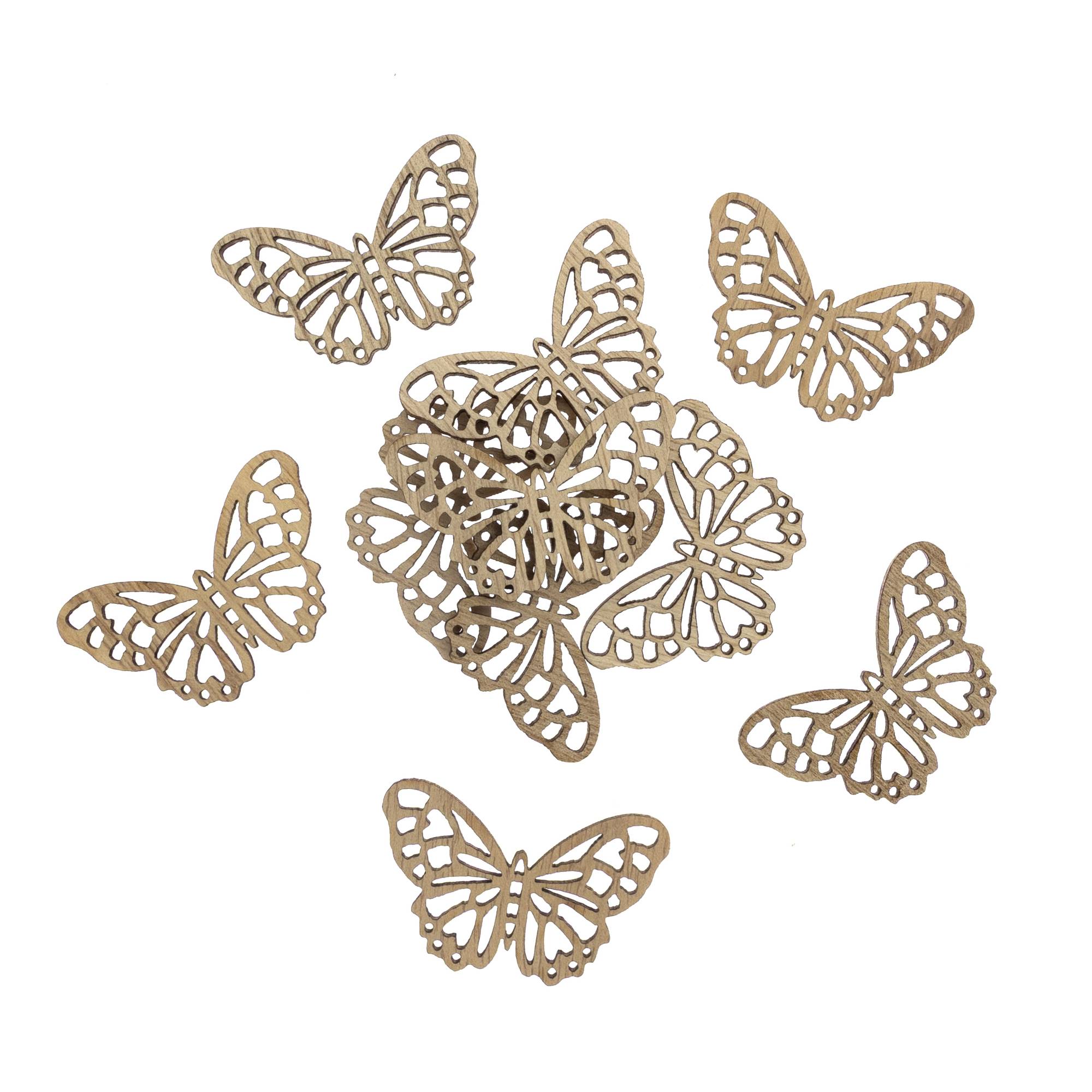 Butterfly Wooden Toppers 10 Pack