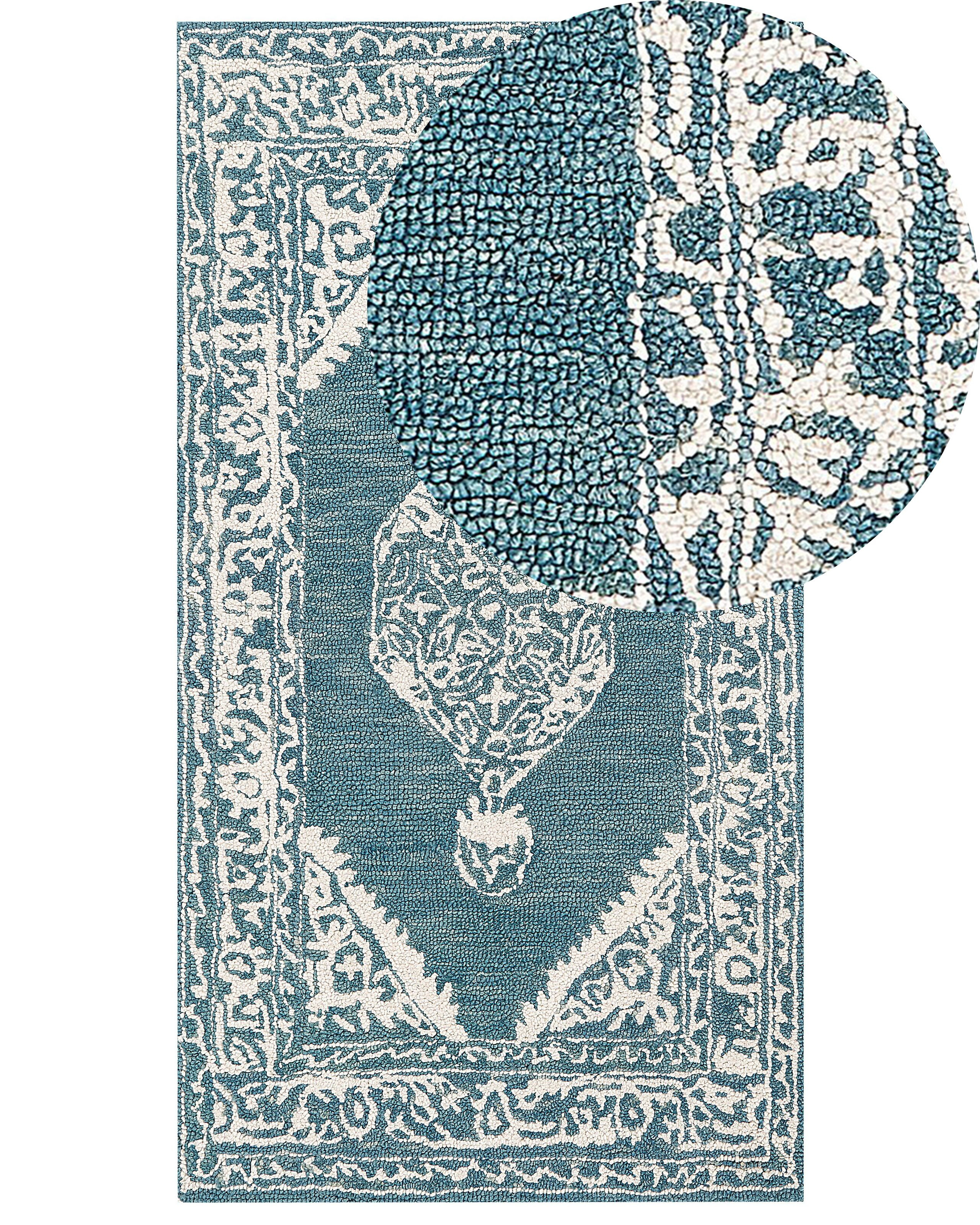 Wełniany dywan orientalny wzór 80x150 cm