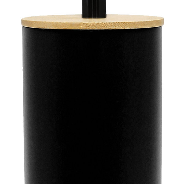 Brosse WC bambou (9x37 cm - Noir)