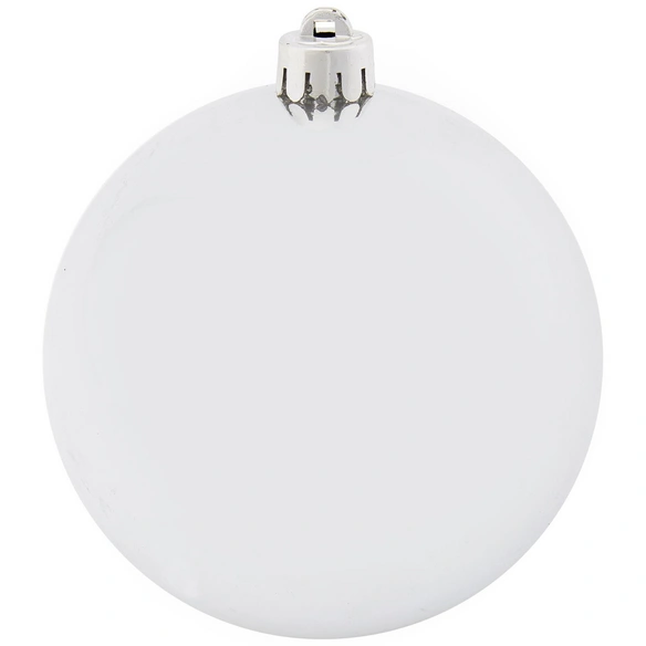 Weihnachtskugel, Ø: 10 cm, silberfarben, 4 Stück