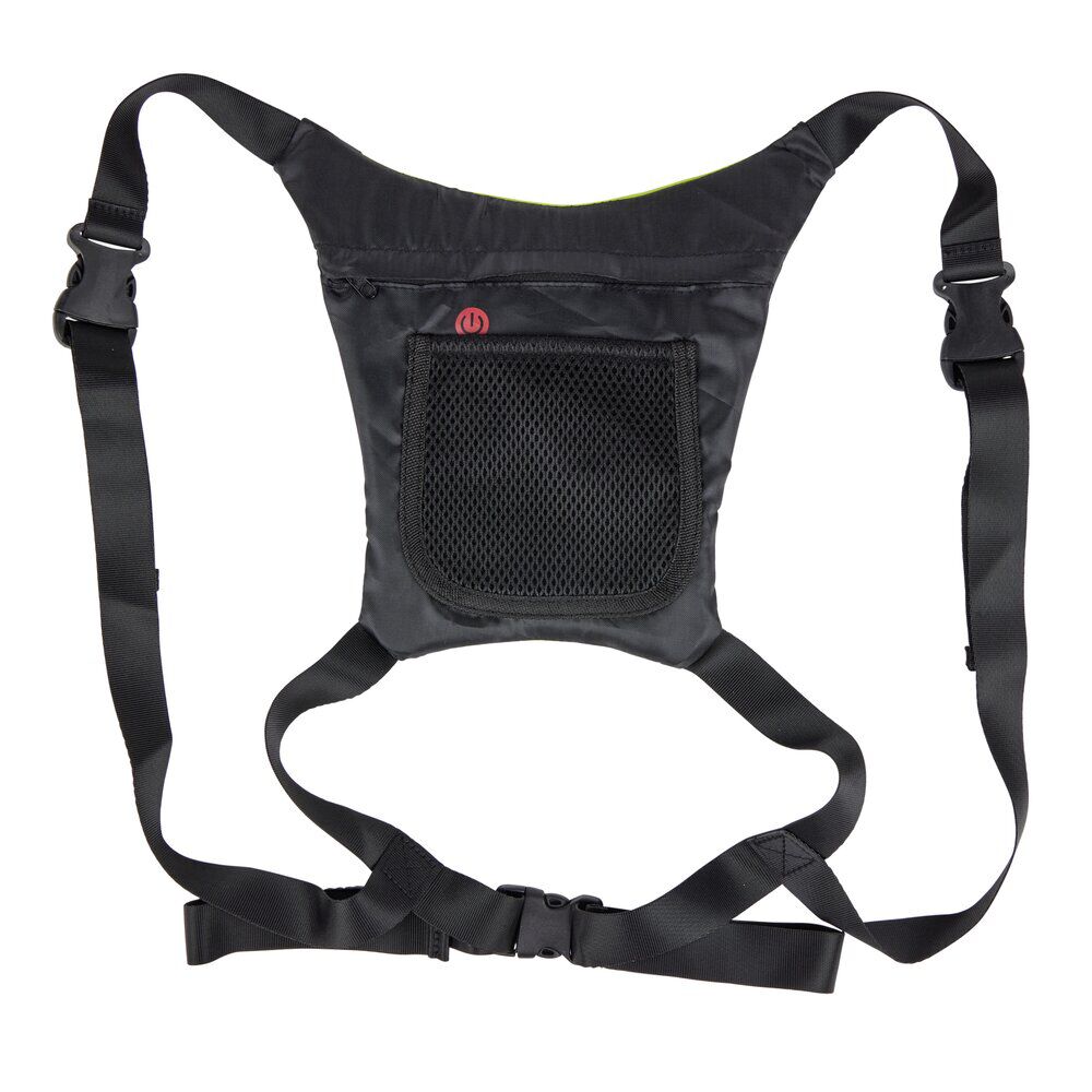 Gilet signalétique LED vert et noir