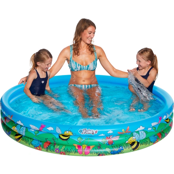 Pool »Flowers & Friends«, blau/grün, Breite: 178 cm