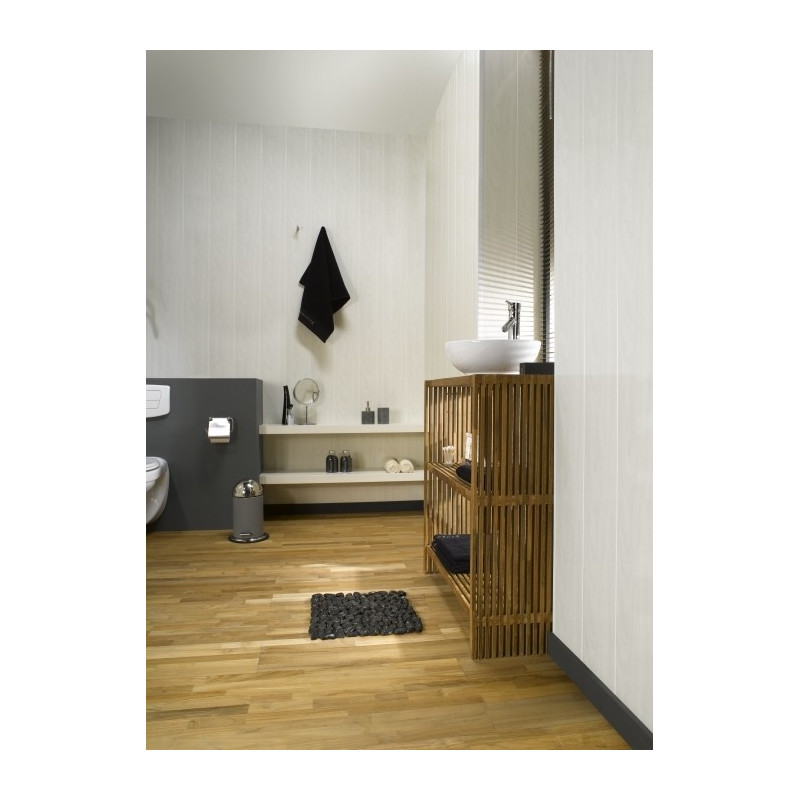 Lambris PVC Blanc mat 260 x 25 cm DUMAPAN
