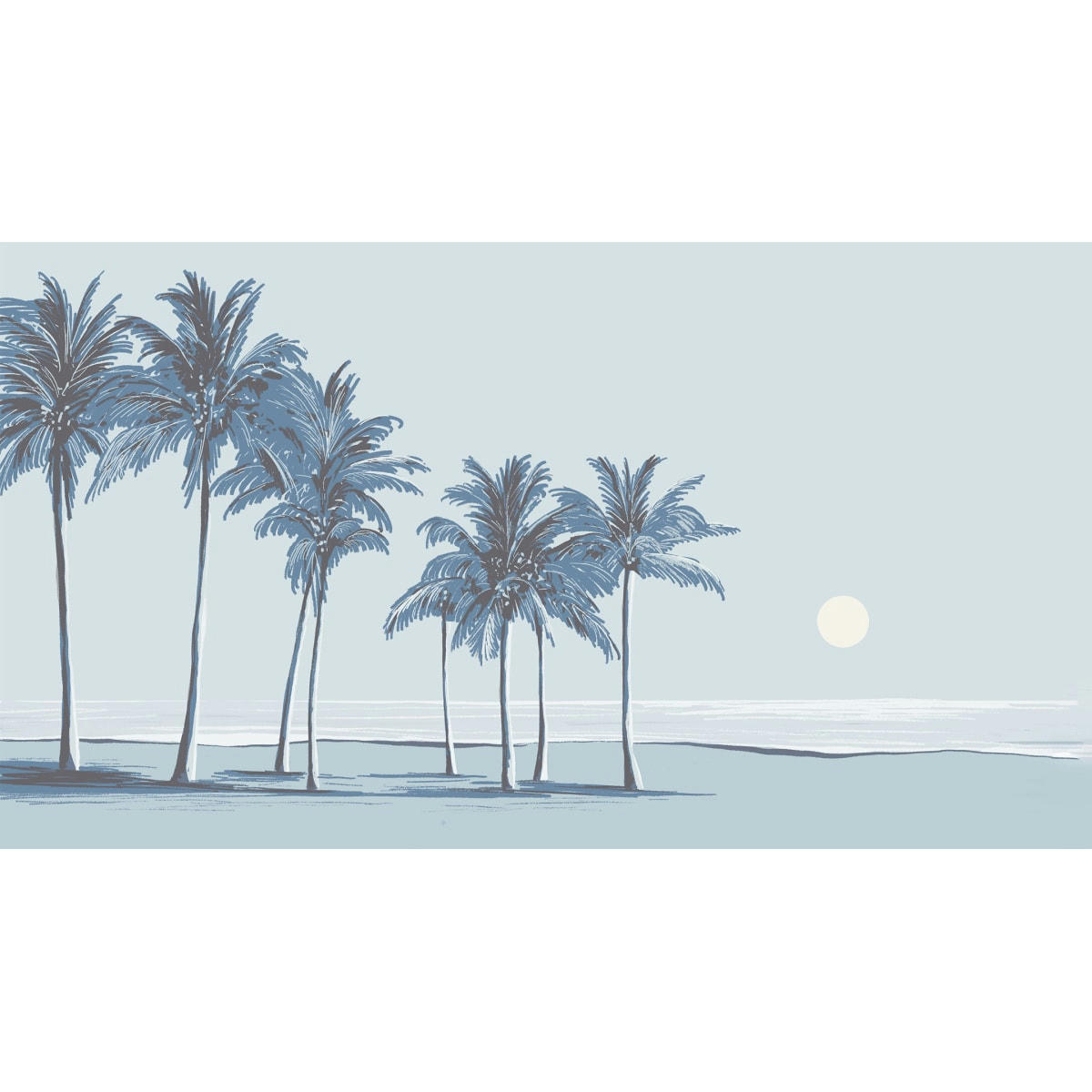 - Papier peint panoramique palmiers 450 x 250 cm