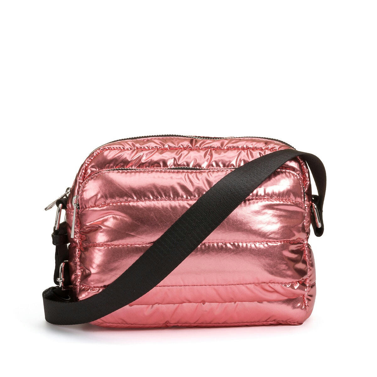 Sac besace matelassé métallisé