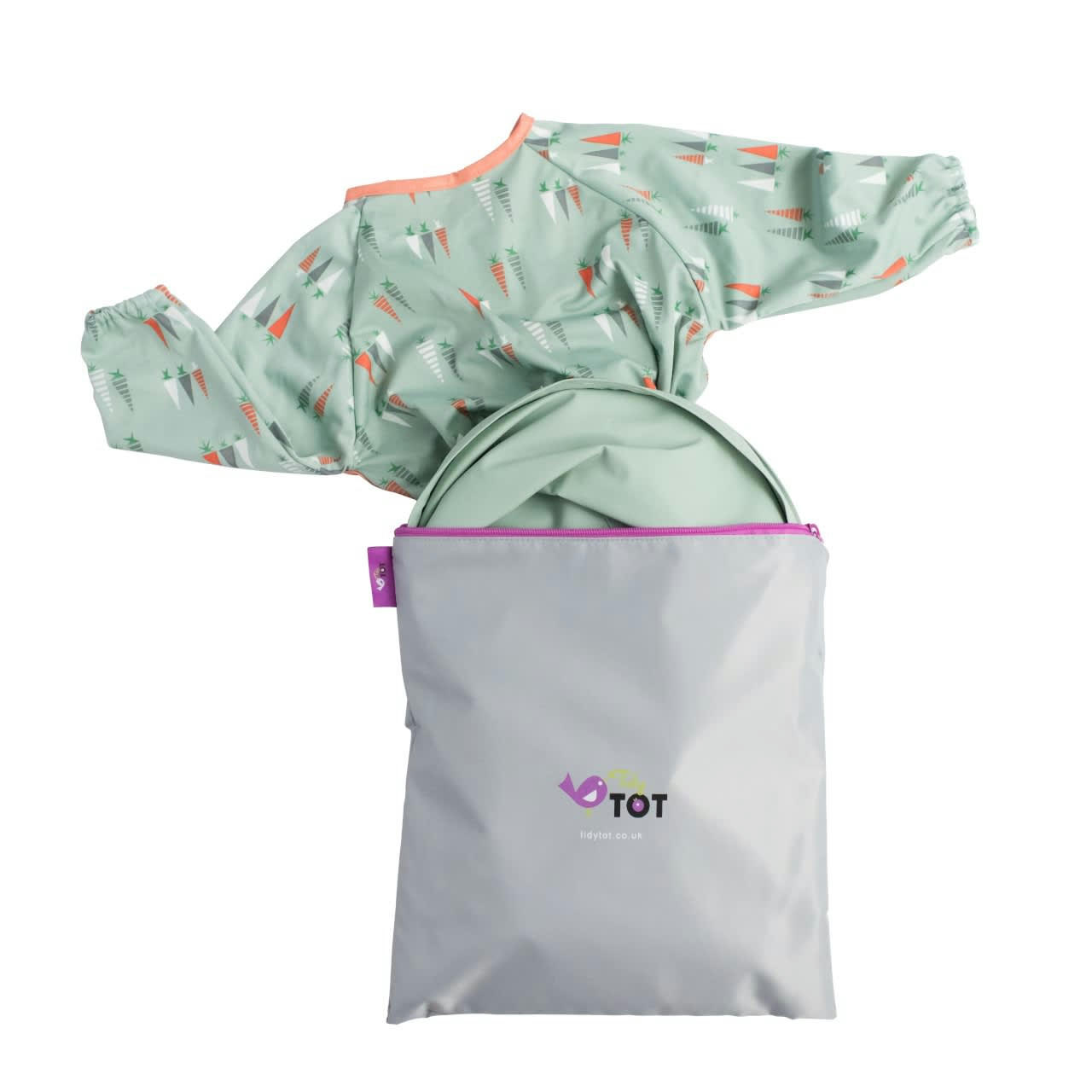 - Kit bavoir et plateau transportable Sage Green