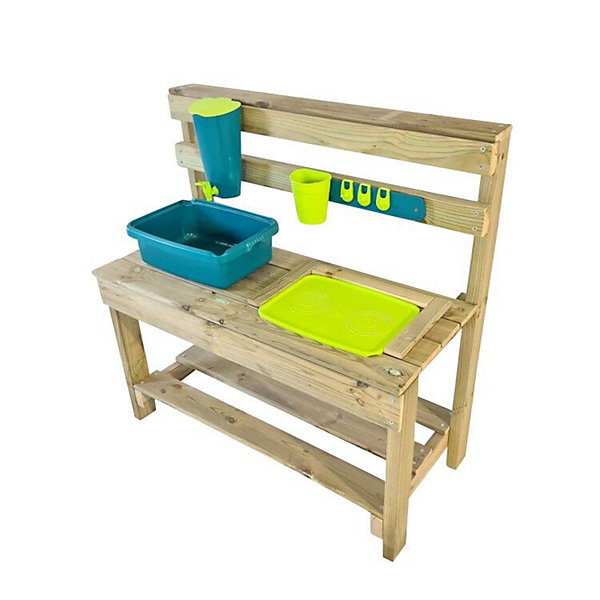 Cuisine pour enfants en bois par extérieure Masgames CANDY Kit d'ustensiles de cuisine inclus : casserole, faitout, coc