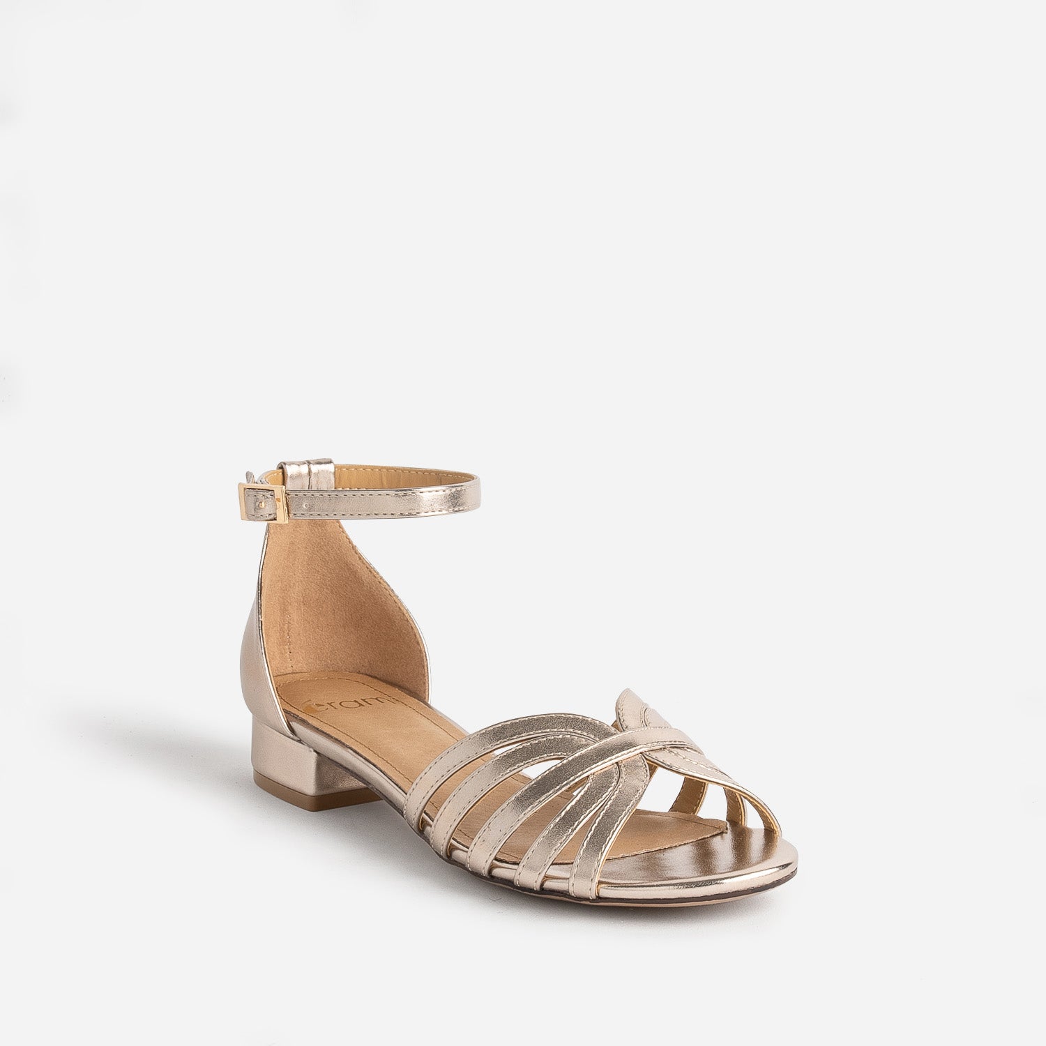 Sandale or à multibrides