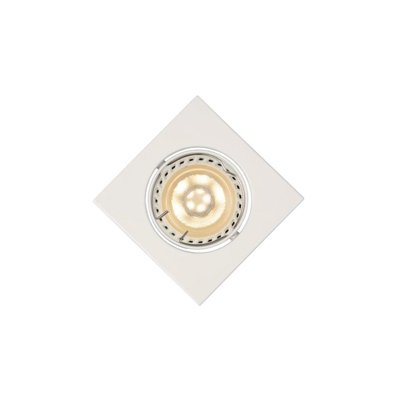 Spot à encastrer LED Focus blanc dimmable 8 x 8 cm GU10 5 W LUCIDE