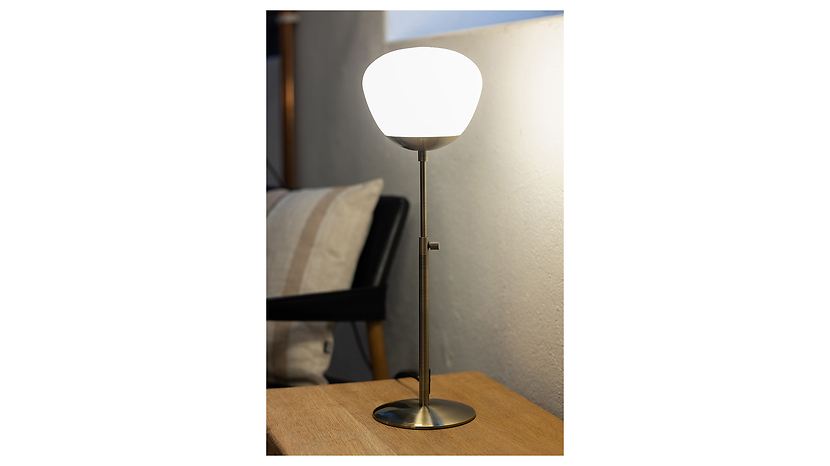 Lampa stołowa Rise metalowa złota