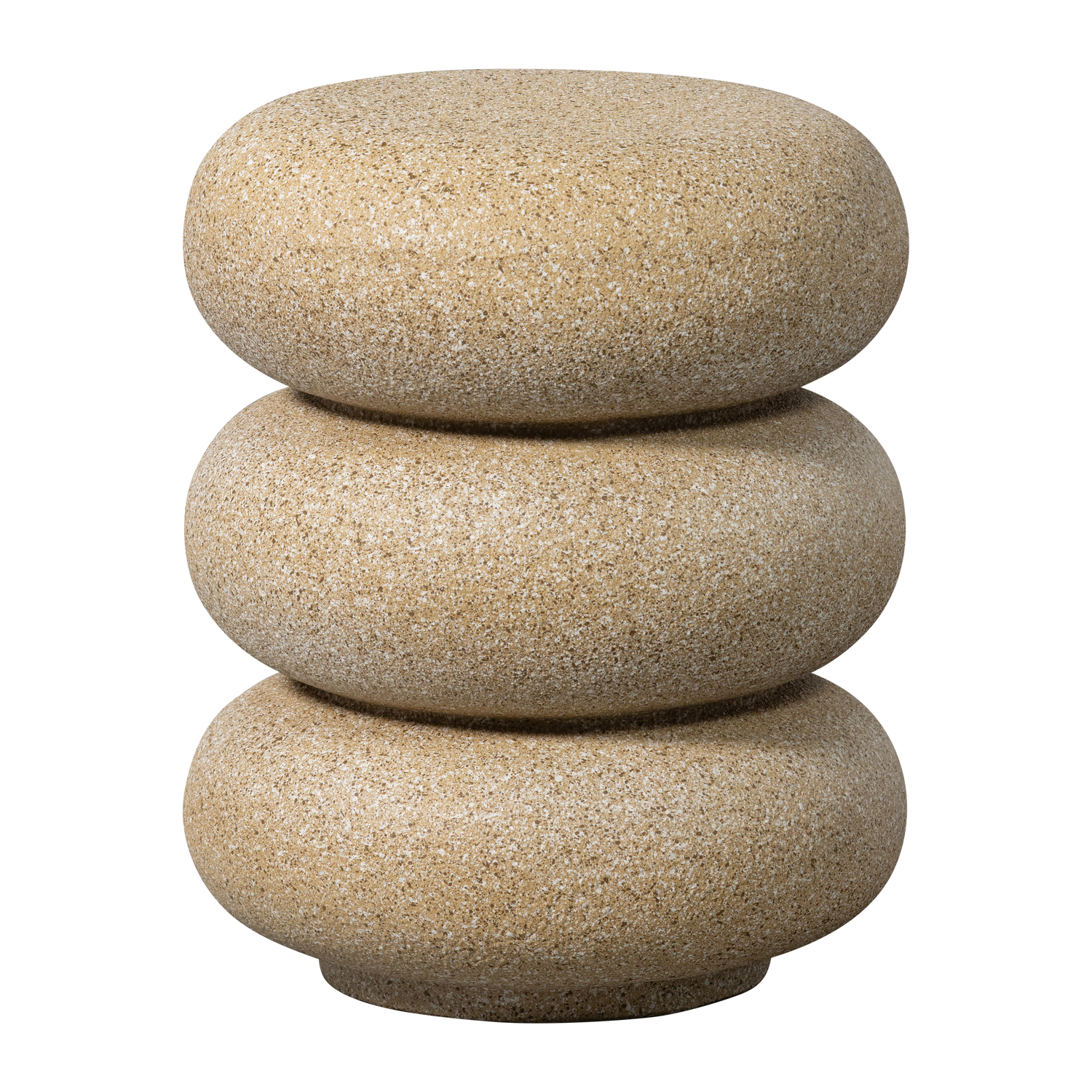 WOOOD bijzettafel met spikkels Laurel - Magnesium - Beige - 50x40x40