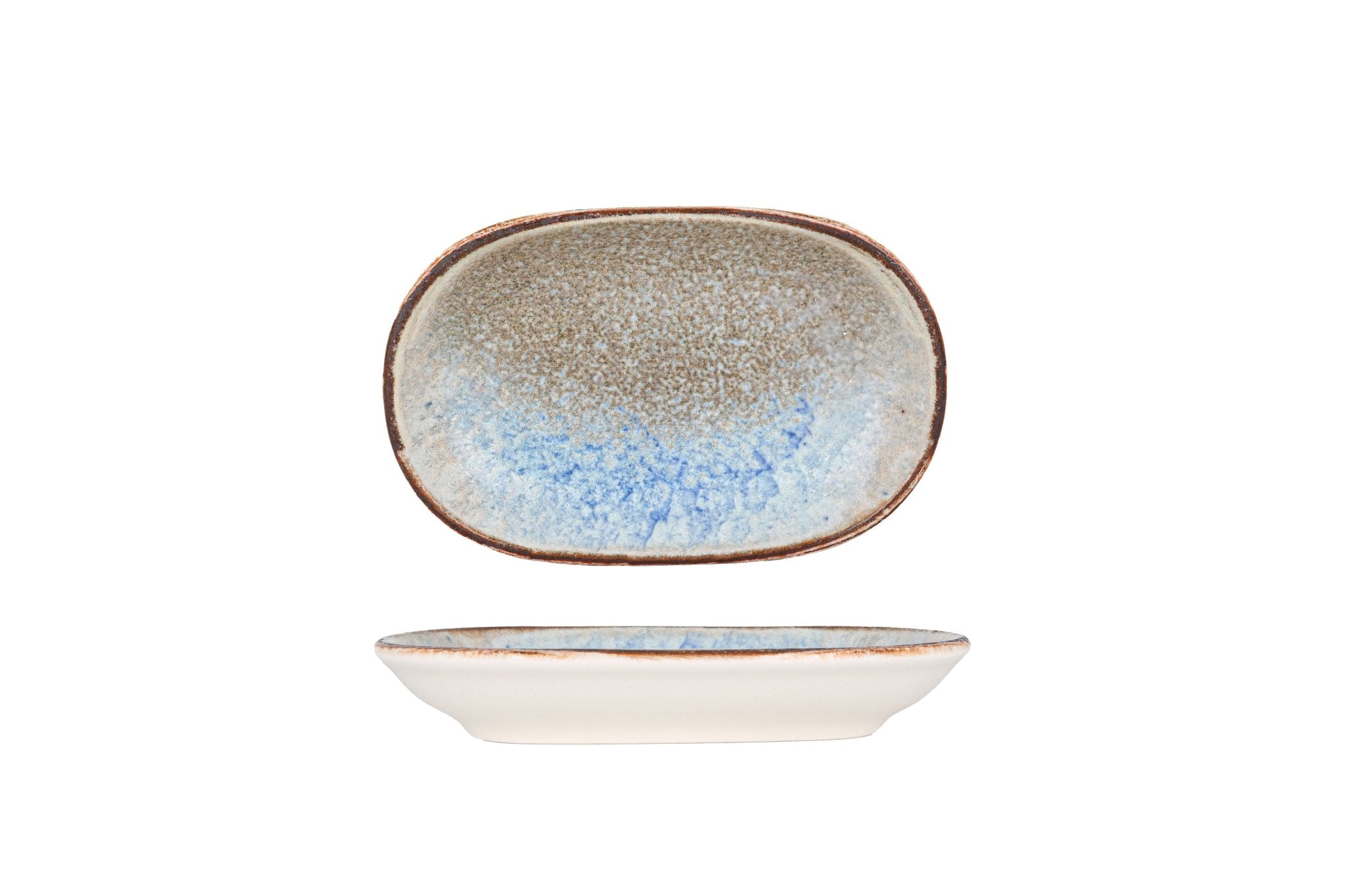ID Fine Serveerschaal - Delta - Porselein - 14 cm - set van 2