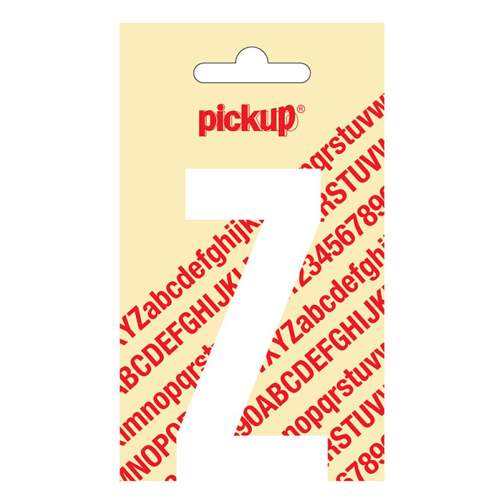 BOKSTAV PICKUP NOBEL Z HVIT 90 MM SELVKLEBENDE