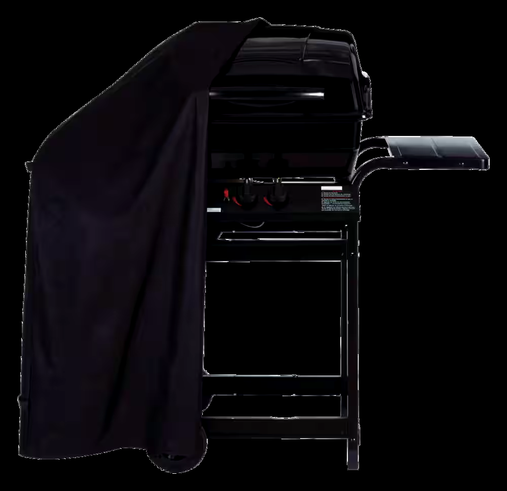 Tripel 200 Series Universal All-Weather BBQ Grill Cover, Waterproof & UV-Resistant, Small, Black