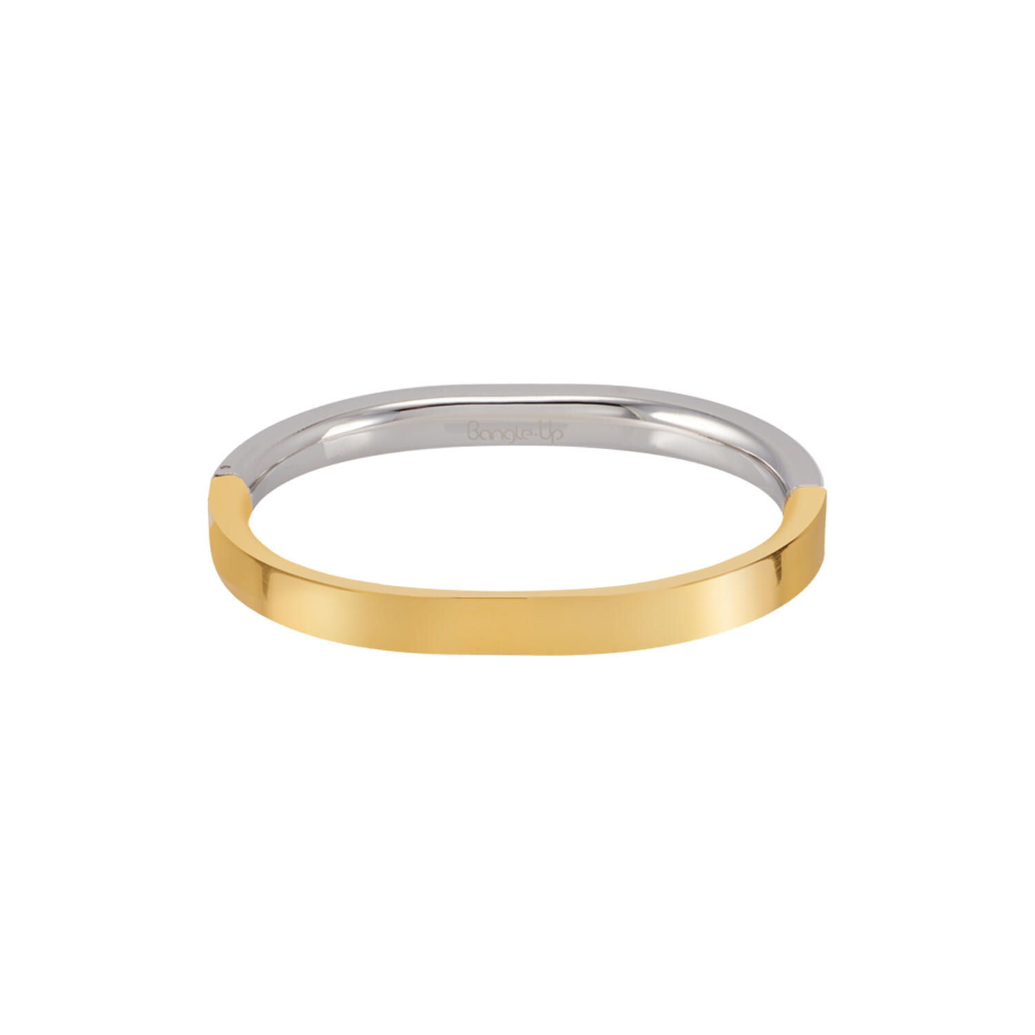 SATURNE claps bracelet, gold/rhodium