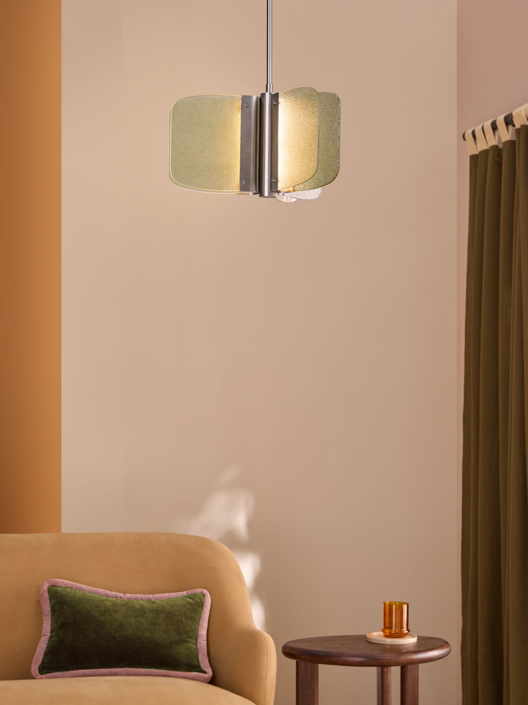 Sacha Pendant Light in Silver/Green