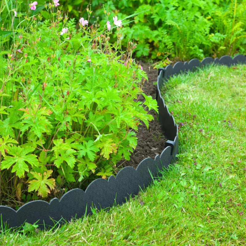 Bordure flexible noire 1200 x 13 x 0,3 cm