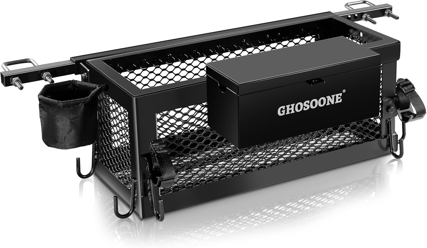 Heavy Duty Tractor Tool Box 24x 10x 10 Multi-Function Tractor Accessories, Suitable for Most Tractors and Zero Turn Mower