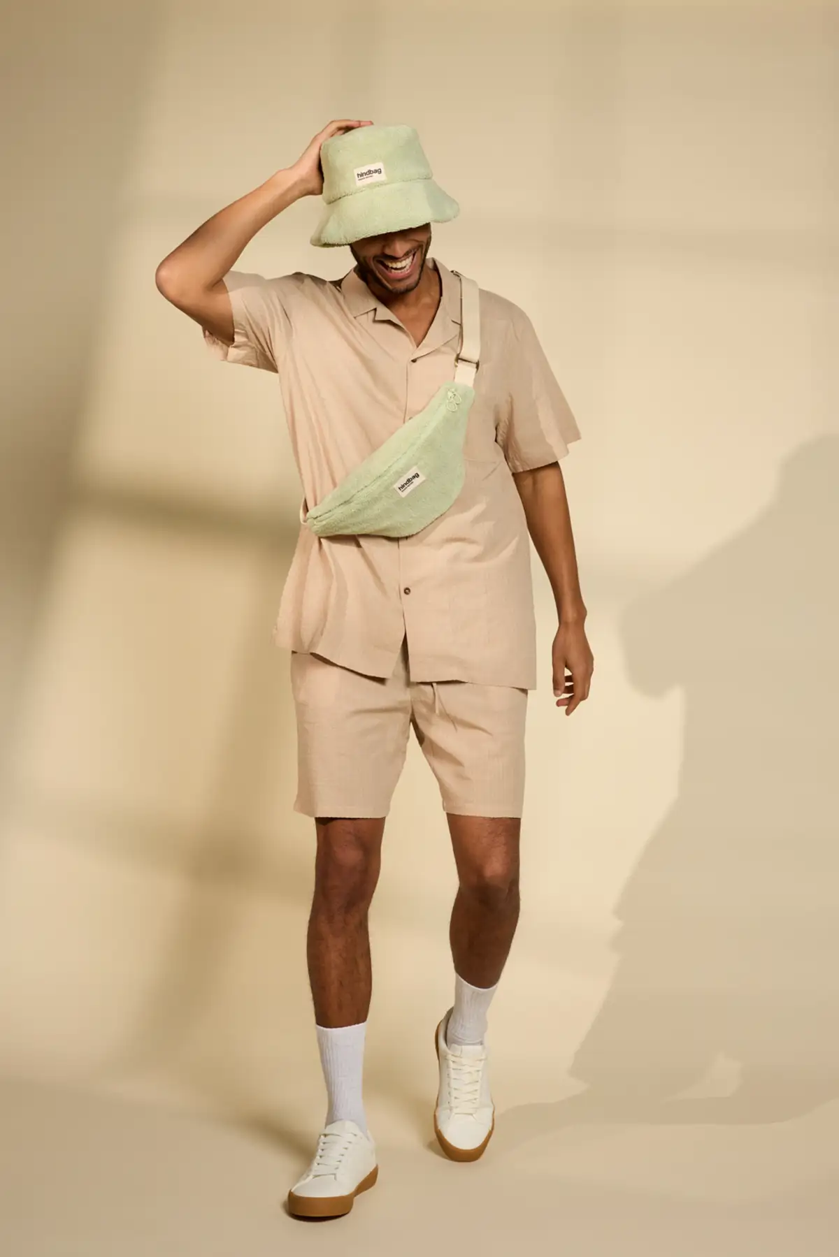 Sac banane Olivia Éponge vert amande