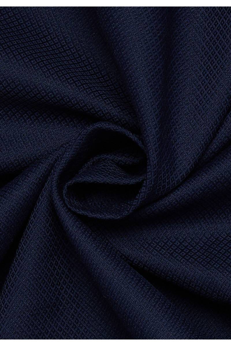 ETERNA Comfort Fit Dynamic Cotton Hemd marine, Strukturiert (super langer Arm)