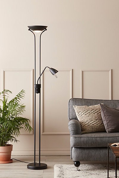 Lampadaire, GU10   R7S, 35W max, IP20, noir - Markslöjd - Detroit