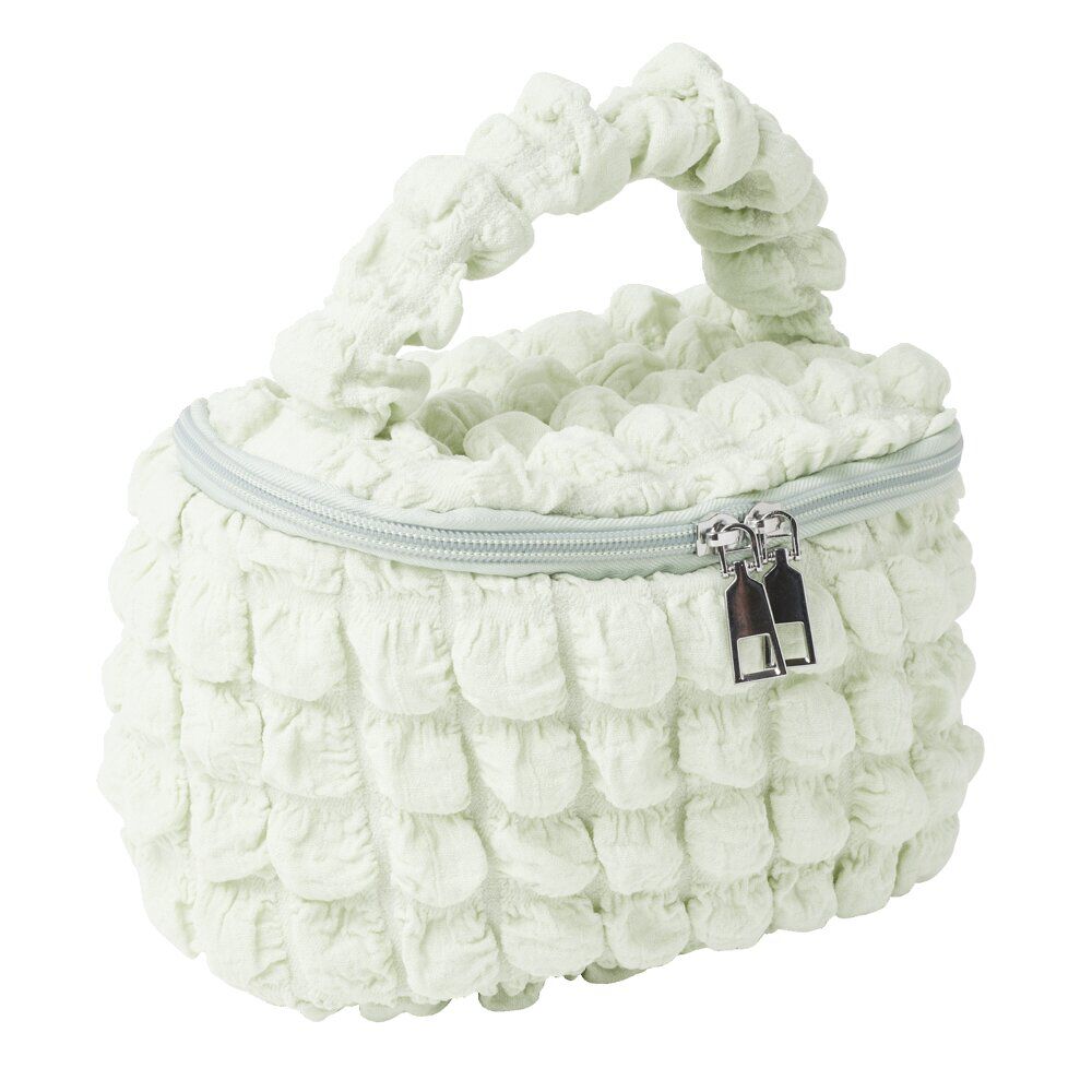 Trousse de maquillage tissu bouclette19x12xH11cm (2 modèles)