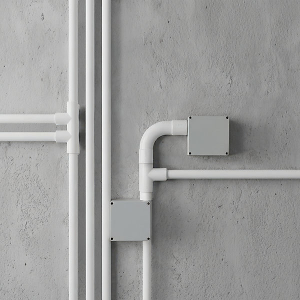 1 courbe de raccordement Diall gris ø25 mm