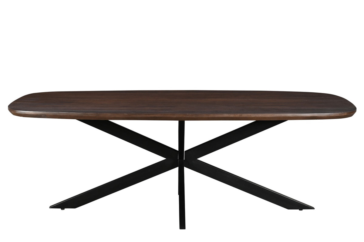 Livingfurn eetkamertafel Jesper Danish Oval - 180 cm - mangohout - bruin