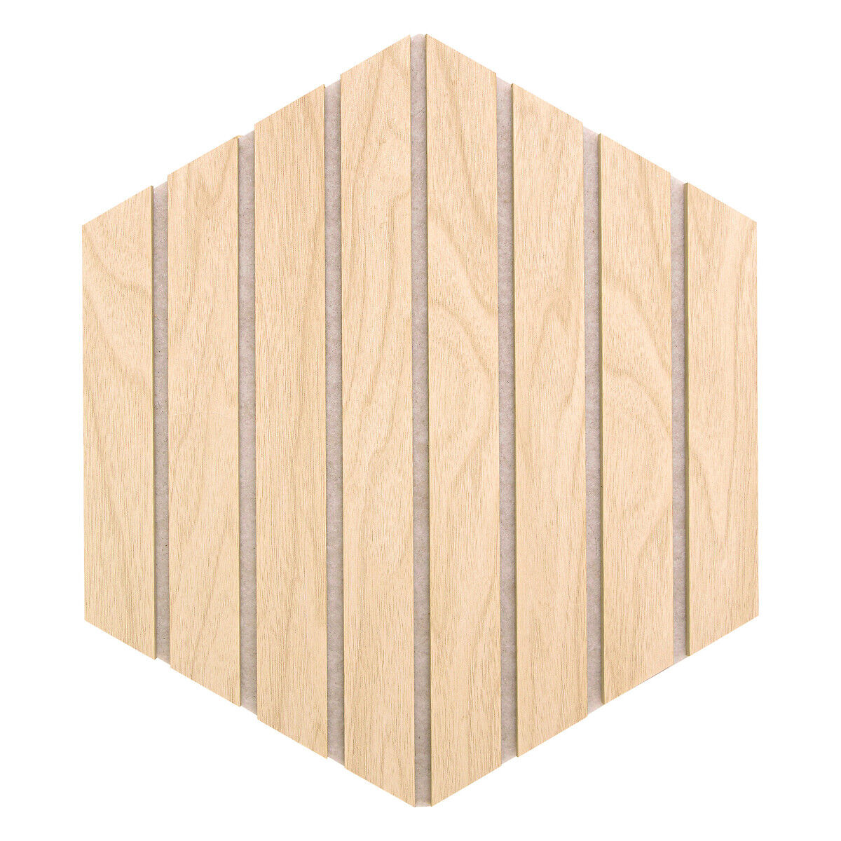 Conjunto de 3 painéis decorativos hexagonal COLVA bege 26x30cm