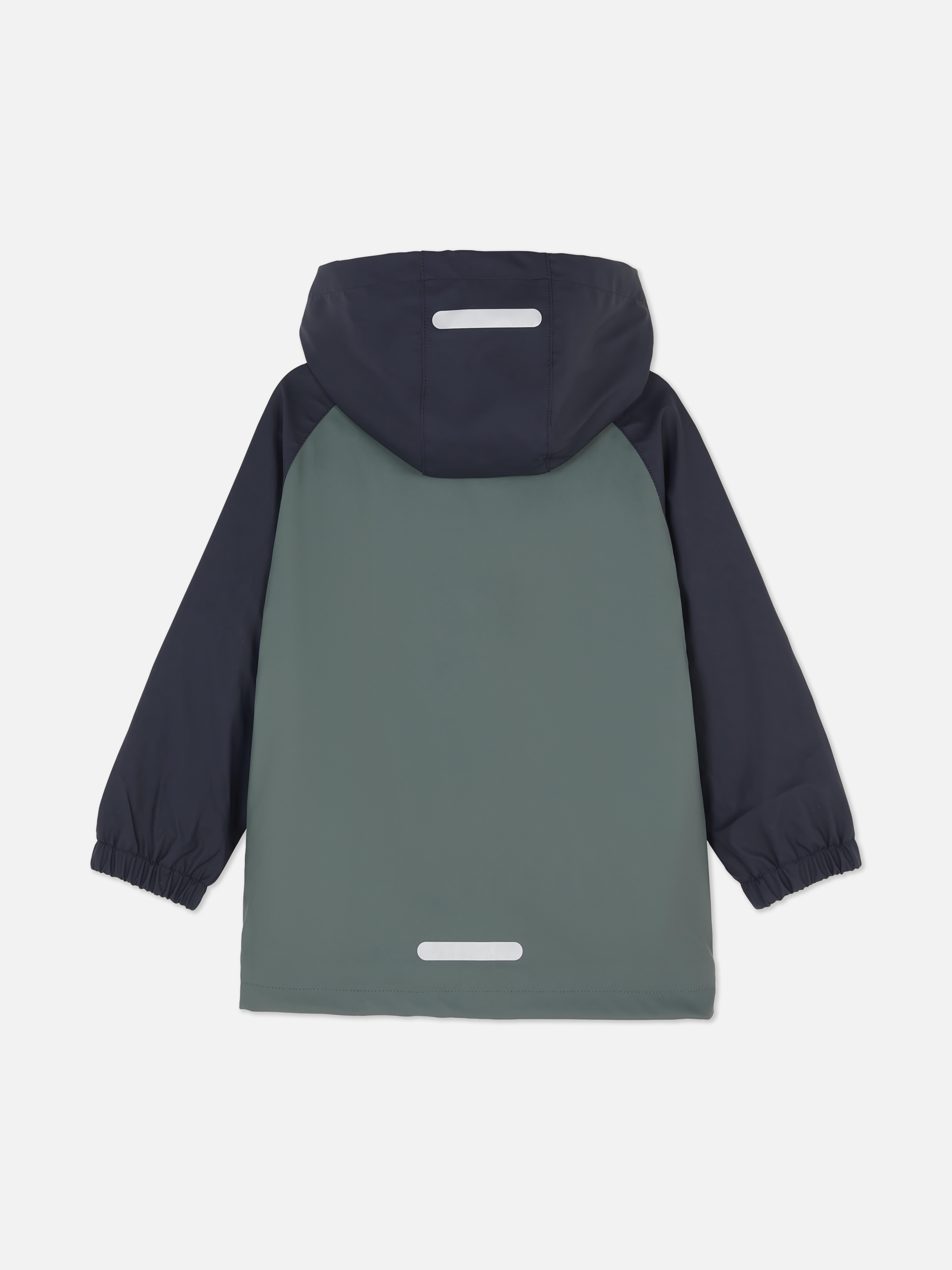 Color Block Rain Jacket