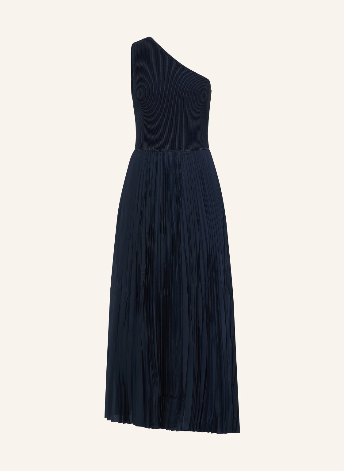 BOSS One-Shoulder-Kleid FOKI im Materialmix