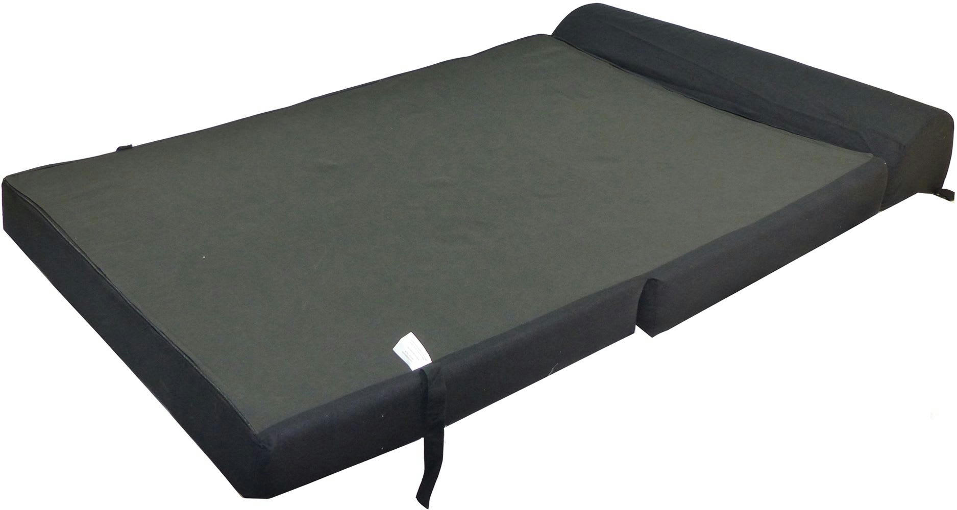 - Chauffeuse double unie en coton noir