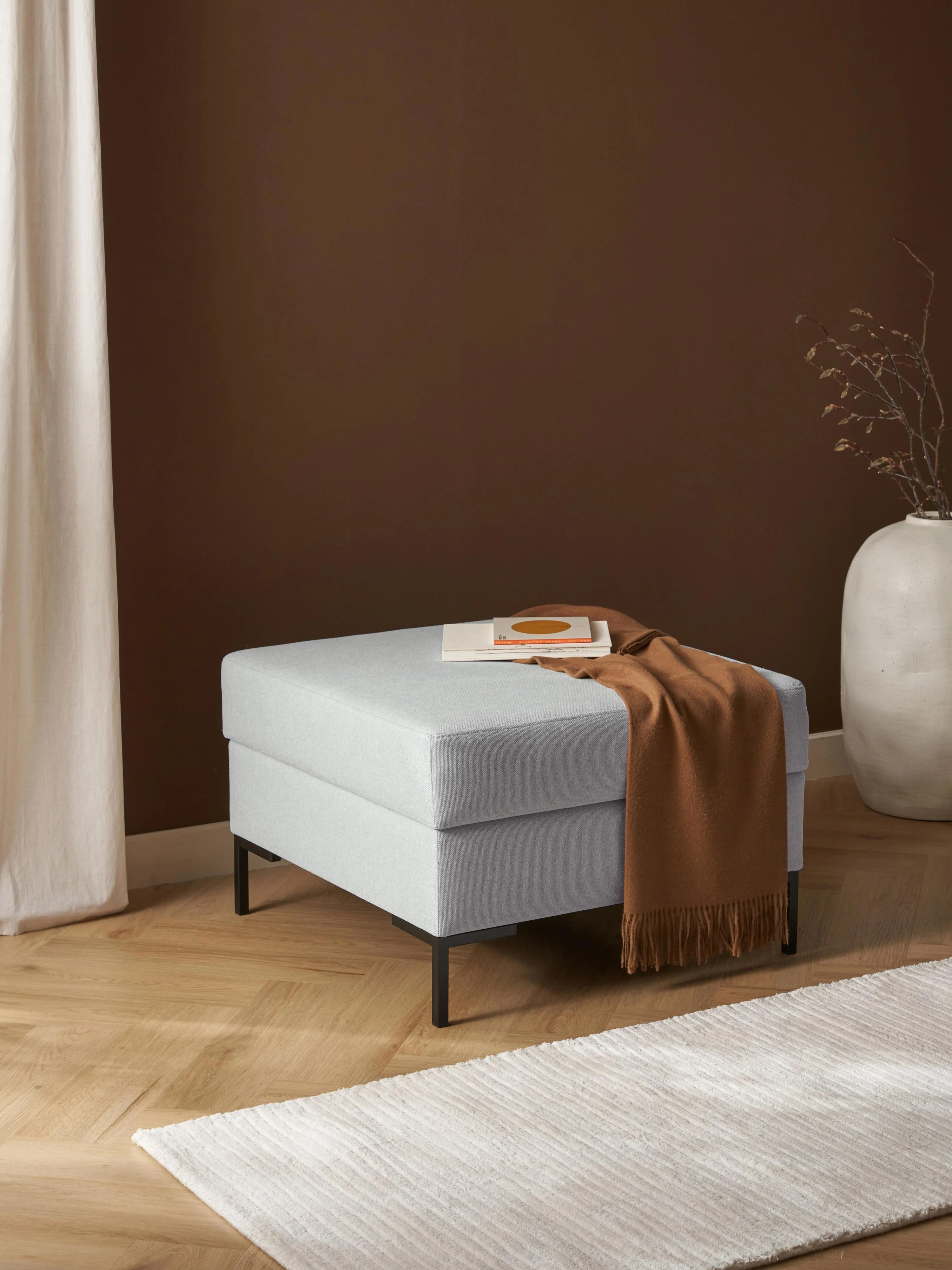 Sofa-Hocker Luna mit Stauraum