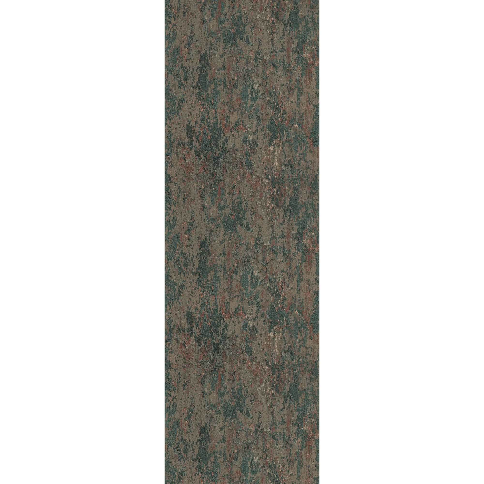 4MURS Papier peint intissé BROCK vert mousse et rouille