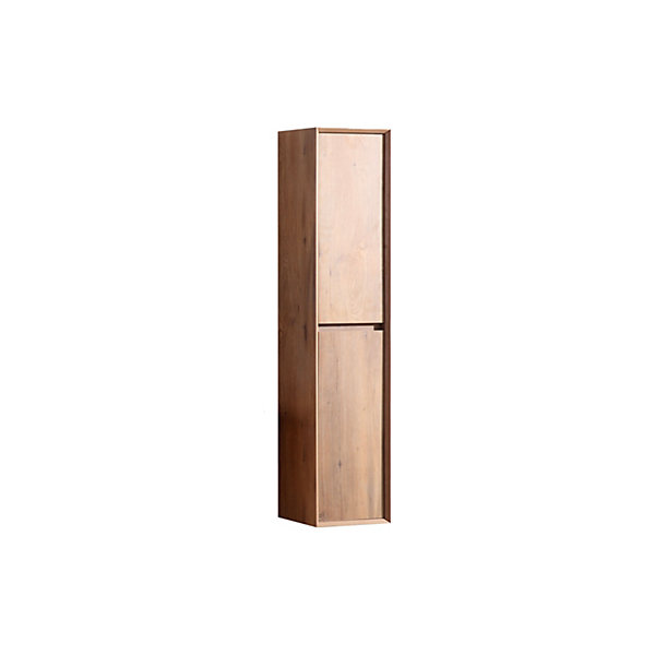 Colonne salle de bain 160 cm chêne brun Aquaroca