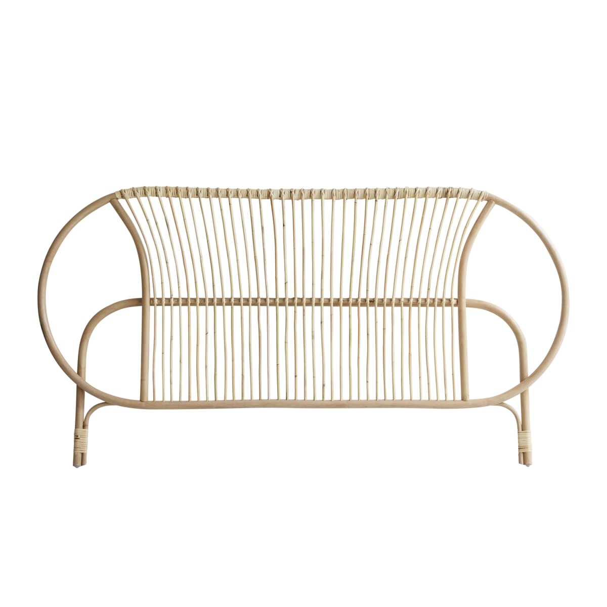 Tikamoon Rotan hoofdbord 190 cm - Naturel
